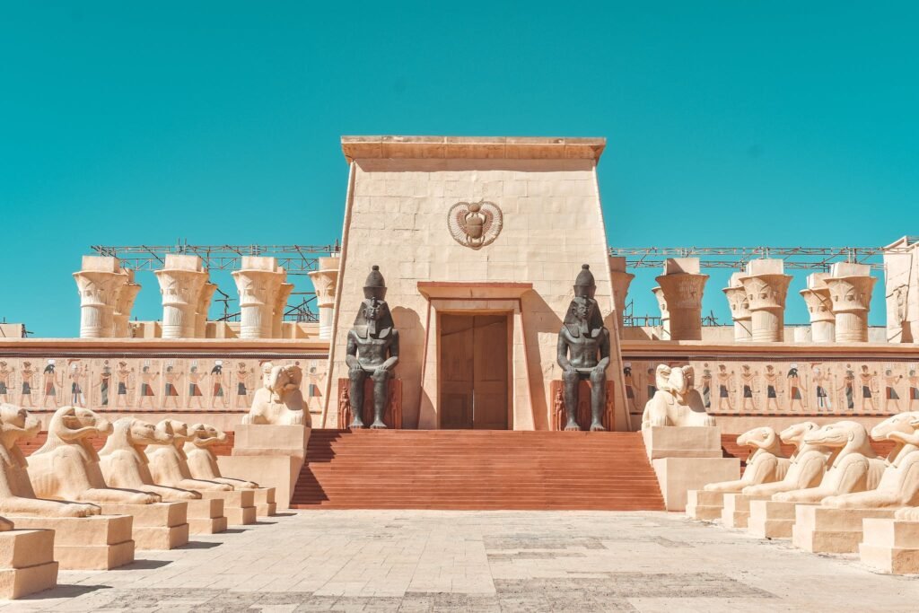 The scenic Atlas Film Studios in Ouarzazate, Morocco